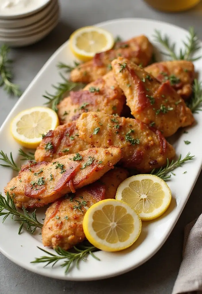 26 Bacon Brown Sugar Chicken Tenders That Melt in Your Mouth 20 26 Bacon Brown Sugar Chicken Tenders That Melt in Your Mouth - 19. Lemon Rosemary Bacon Tenders