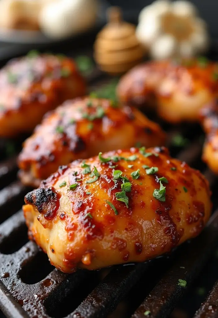 27 BBQ Chicken Thigh Recipes That Are Saucy & Satisfying 2 27 BBQ Chicken Thigh Recipes That Are Saucy & Satisfying - 1. Honey Garlic Glazed Chicken Thighs