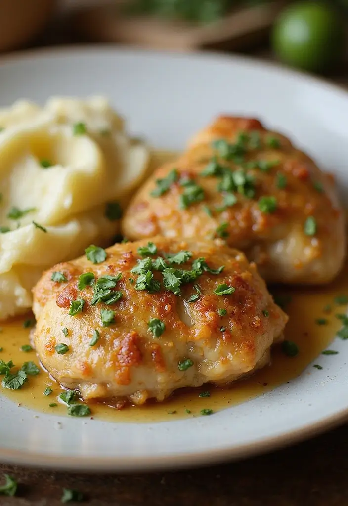 27 BBQ Chicken Thigh Recipes That Are Saucy & Satisfying 11 27 BBQ Chicken Thigh Recipes That Are Saucy & Satisfying - 10. Garlic Parmesan Chicken Thighs