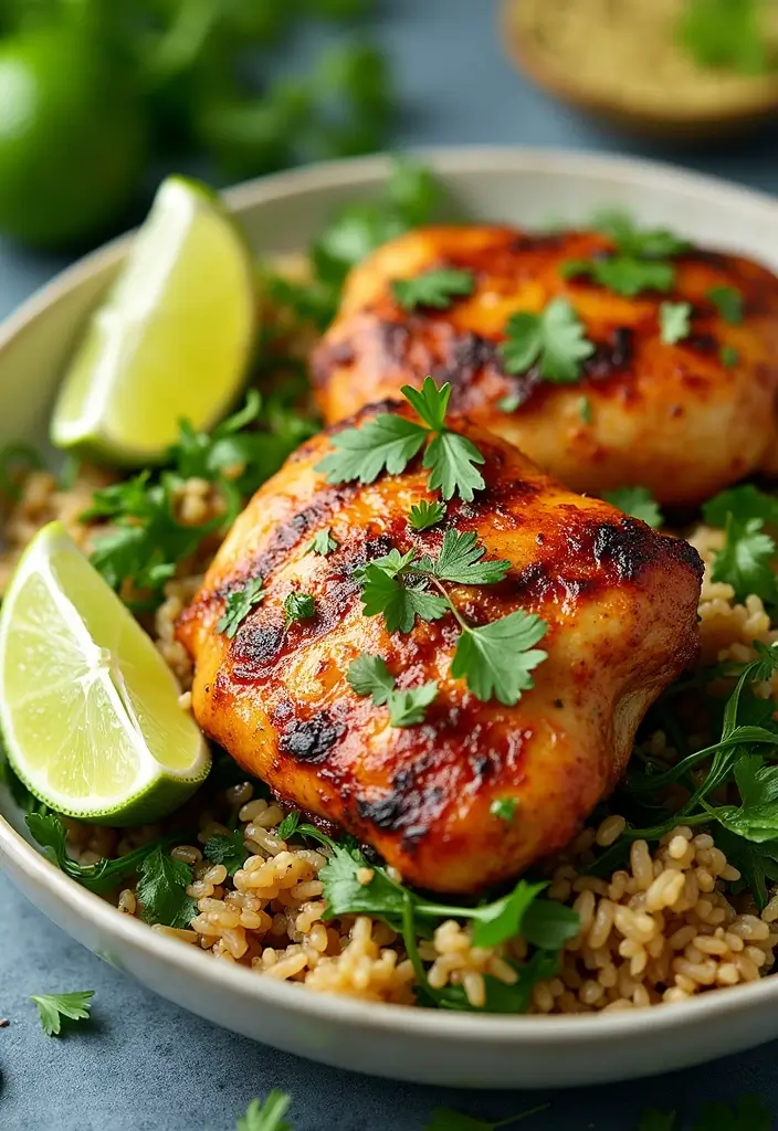 27 BBQ Chicken Thigh Recipes That Are Saucy & Satisfying 14 27 BBQ Chicken Thigh Recipes That Are Saucy & Satisfying - 13. Cilantro Lime Grilled Chicken Thighs