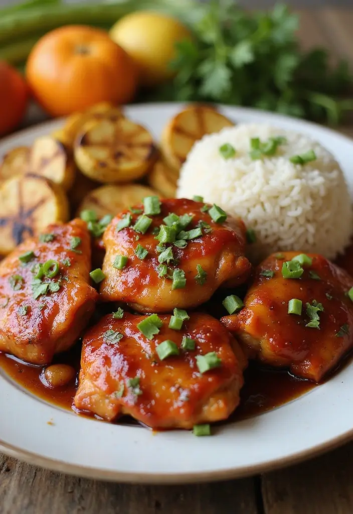27 BBQ Chicken Thigh Recipes That Are Saucy & Satisfying 15 27 BBQ Chicken Thigh Recipes That Are Saucy & Satisfying - 14. Sweet and Sour BBQ Chicken Thighs