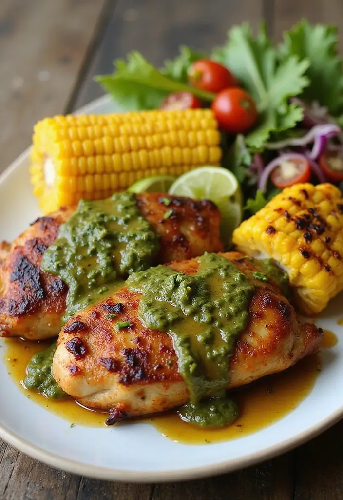 27 BBQ Chicken Thigh Recipes That Are Saucy & Satisfying 18 27 BBQ Chicken Thigh Recipes That Are Saucy & Satisfying - 17. Chimmichurri Chicken Thighs
