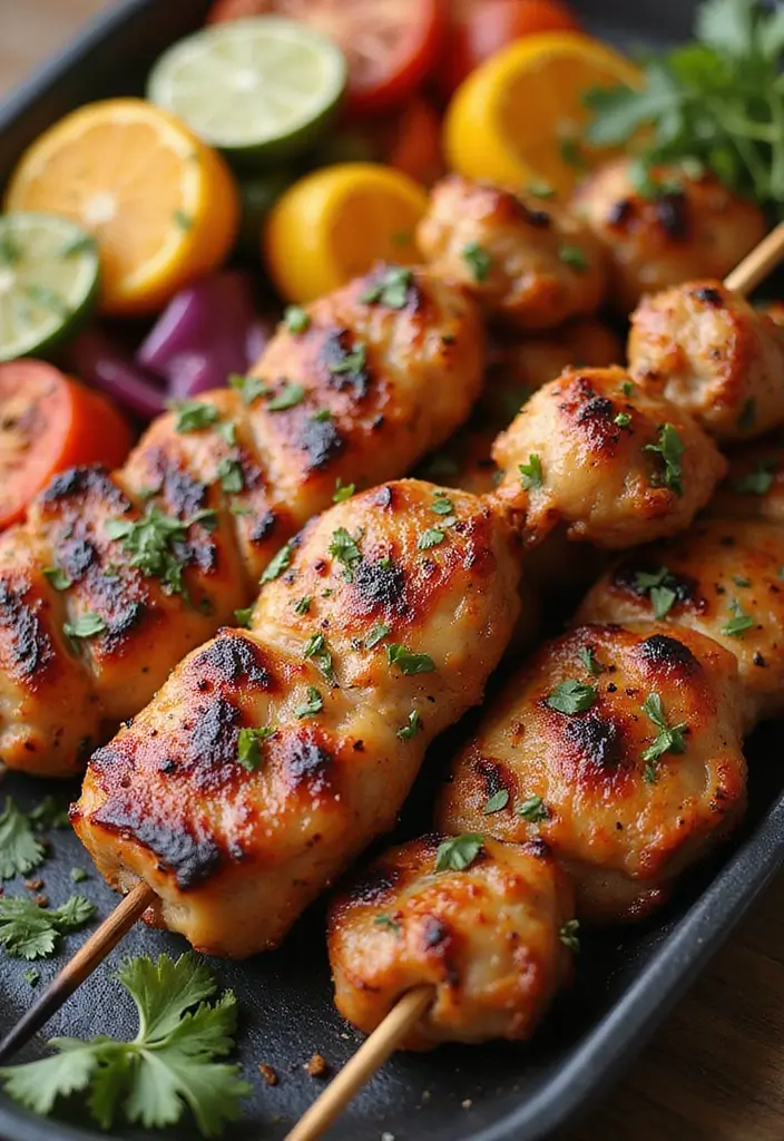 27 BBQ Chicken Thigh Recipes That Are Saucy & Satisfying 28 27 BBQ Chicken Thigh Recipes That Are Saucy & Satisfying - 27. BBQ Chicken Thigh Skewers