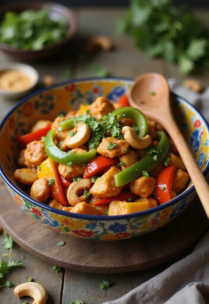 27 Chicken and Peppers Stir Fry Recipes That Pop with Color 19 27 Chicken and Peppers Stir Fry Recipes That Pop with Color - 18. Chicken and Peppers Stir Fry with Cashews