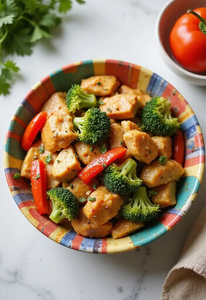 27 Chicken and Peppers Stir Fry Recipes That Pop with Color 20 27 Chicken and Peppers Stir Fry Recipes That Pop with Color - 19. Chicken Stir Fry with Broccoli and Peppers