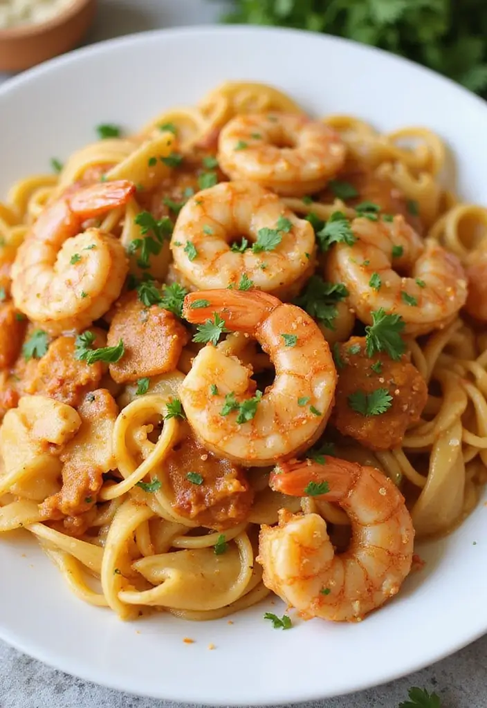 27 Chicken and Shrimp Recipes That Feel Fancy But Simple 13 27 Chicken and Shrimp Recipes That Feel Fancy But Simple - 12. Cajun Chicken and Shrimp Pasta