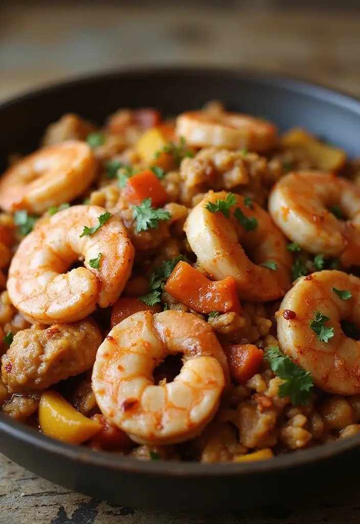 27 Chicken and Shrimp Recipes That Feel Fancy But Simple 17 27 Chicken and Shrimp Recipes That Feel Fancy But Simple - 16. Shrimp and Chicken Jambalaya