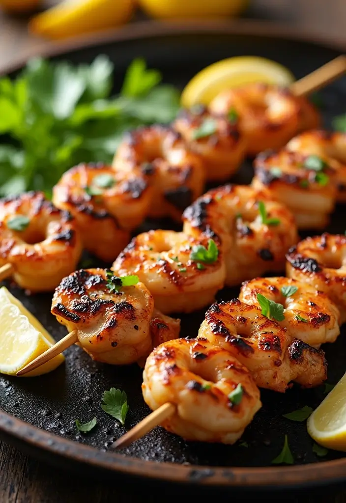 27 Chicken and Shrimp Recipes That Feel Fancy But Simple 3 27 Chicken and Shrimp Recipes That Feel Fancy But Simple - 2. Lemon Herb Grilled Chicken and Shrimp Skewers