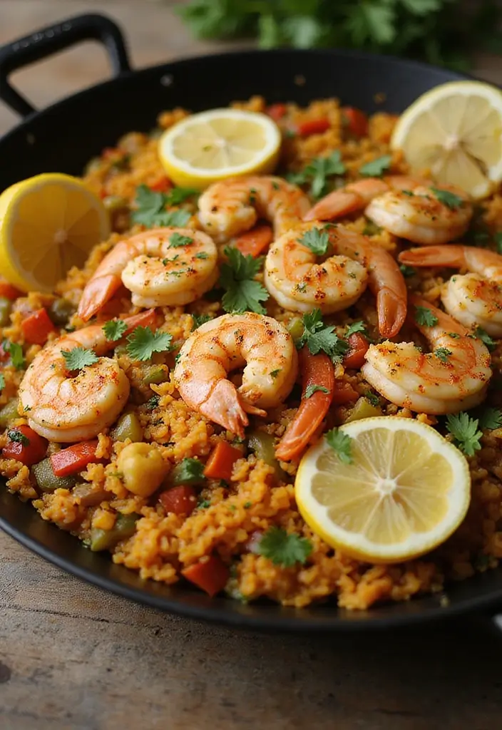 27 Chicken and Shrimp Recipes That Feel Fancy But Simple 8 27 Chicken and Shrimp Recipes That Feel Fancy But Simple - 7. One-Pan Chicken and Shrimp Paella