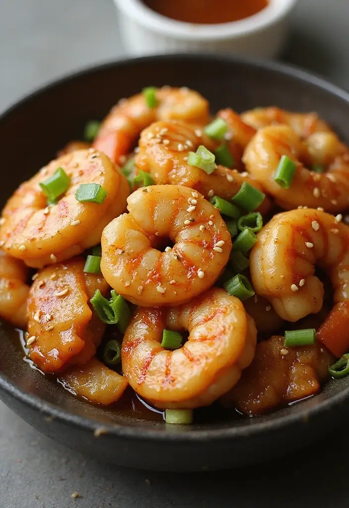 27 Chicken and Shrimp Recipes That Feel Fancy But Simple 9 27 Chicken and Shrimp Recipes That Feel Fancy But Simple - 8. Honey Garlic Chicken and Shrimp