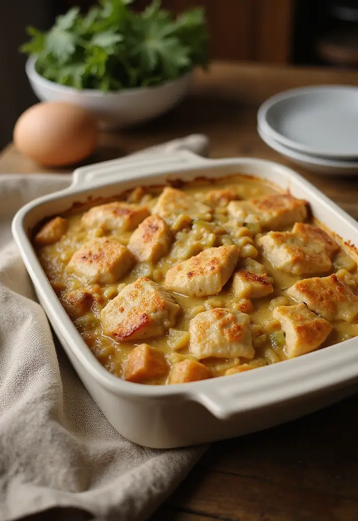 27 Creamy Chicken and Noodles Recipes That Are Cozy & Filling 15 27 Creamy Chicken and Noodles Recipes That Are Cozy & Filling - 14. Creamy Chicken and Vegetables Casserole