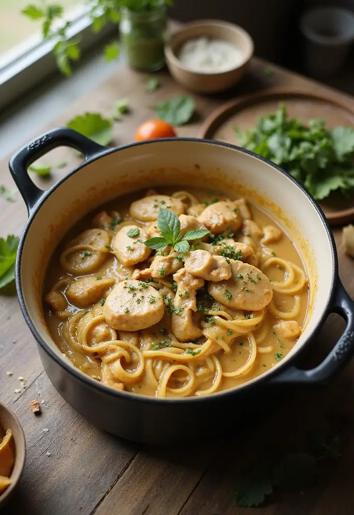 27 Creamy Chicken and Noodles Recipes That Are Cozy & Filling 3 27 Creamy Chicken and Noodles Recipes That Are Cozy & Filling - 2. One-Pot Creamy Chicken and Noodles