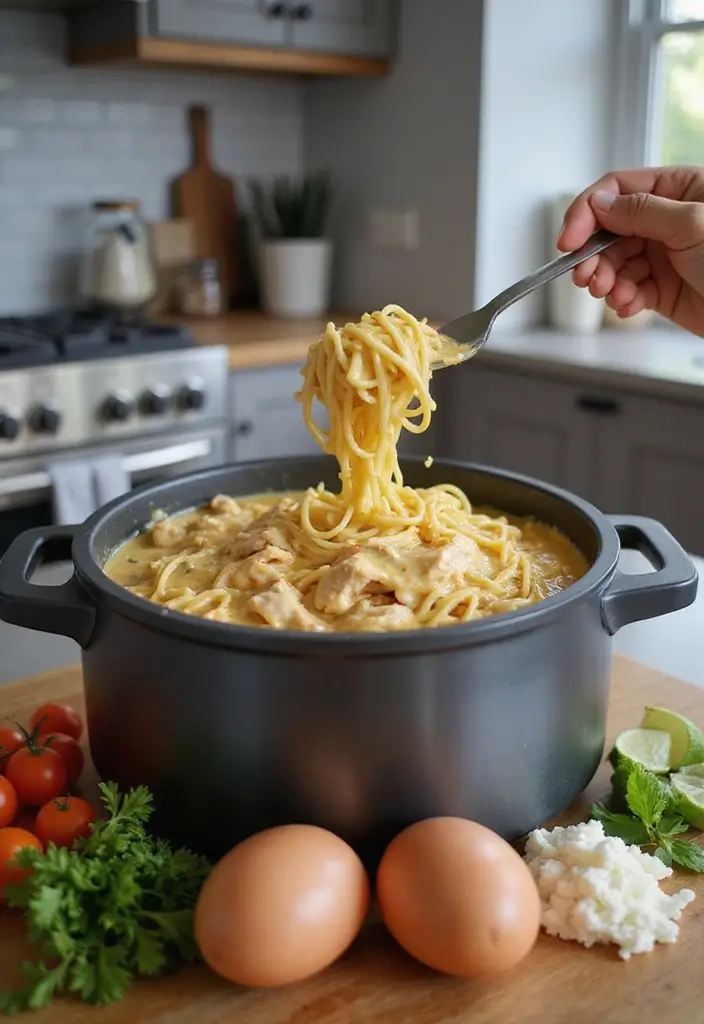 27 Creamy Chicken and Noodles Recipes That Are Cozy & Filling 8 27 Creamy Chicken and Noodles Recipes That Are Cozy & Filling - 7. Instant Pot Creamy Chicken and Noodles