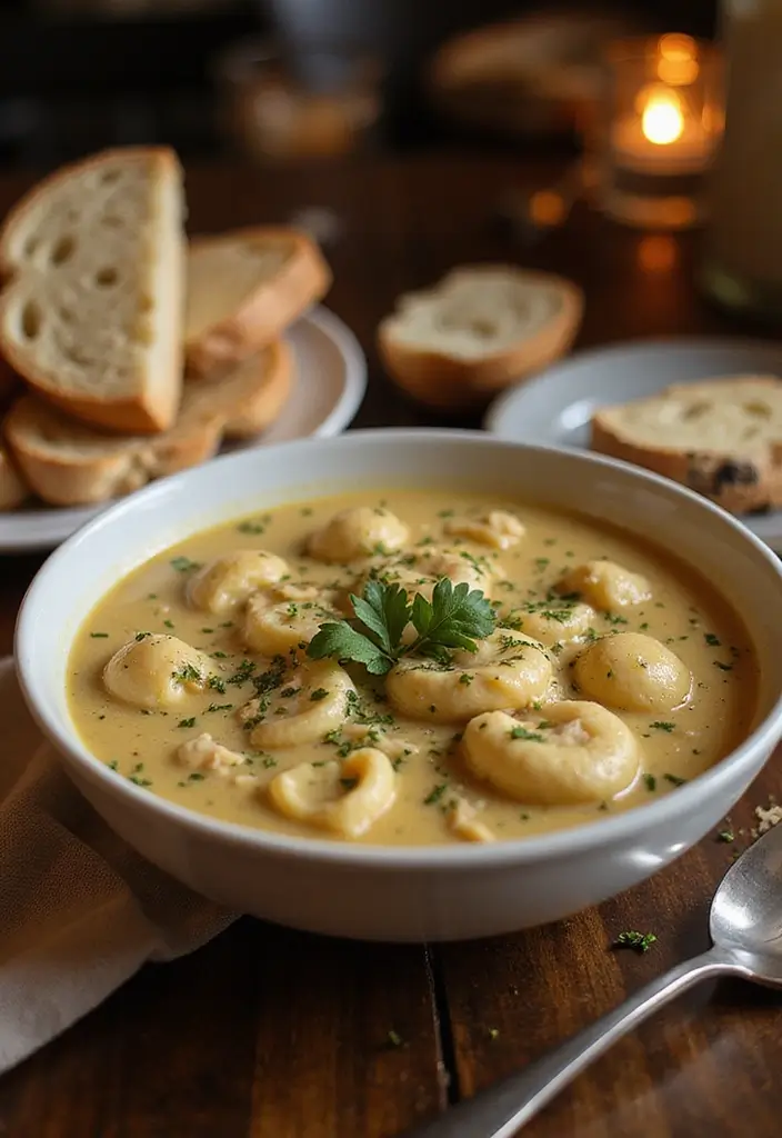 27 Easy Chicken Gnocchi Soup Recipes That Are Creamy & Delicious 13 27 Easy Chicken Gnocchi Soup Recipes That Are Creamy & Delicious - 12. Garlic Parmesan Chicken Gnocchi Soup