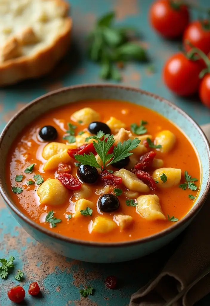 27 Easy Chicken Gnocchi Soup Recipes That Are Creamy & Delicious 20 27 Easy Chicken Gnocchi Soup Recipes That Are Creamy & Delicious - 19. Mediterranean Chicken Gnocchi Soup