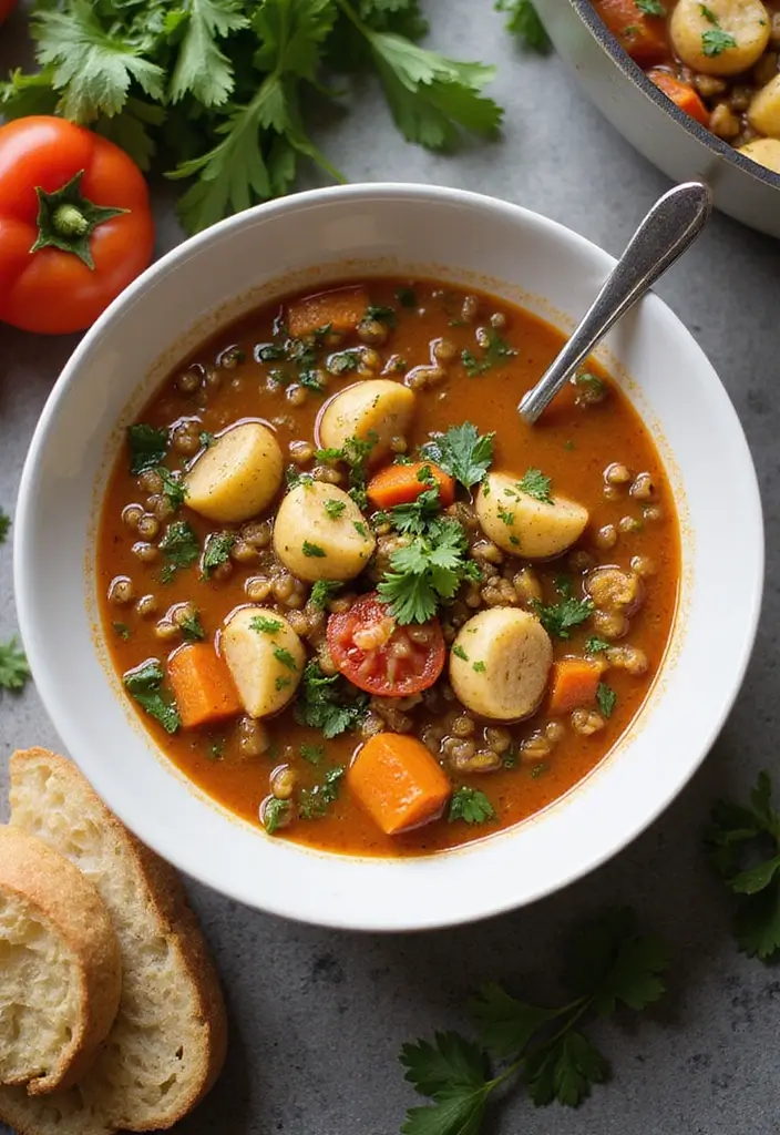 27 Easy Chicken Gnocchi Soup Recipes That Are Creamy & Delicious 25 27 Easy Chicken Gnocchi Soup Recipes That Are Creamy & Delicious - 24. Mediterranean Lentil Chicken Gnocchi Soup