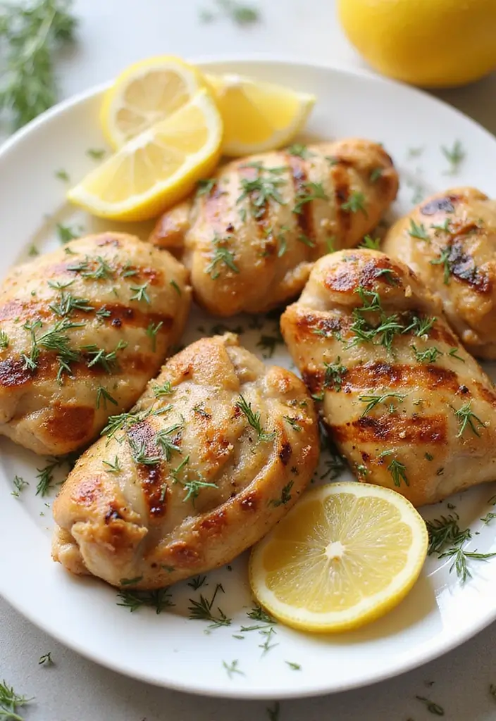 27 Grilled Chicken Thighs Bone In Recipes That Stay Tender 5 27 Grilled Chicken Thighs Bone In Recipes That Stay Tender - 4. Lemon Dill Grilled Chicken Thighs