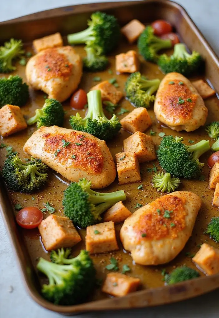 27 Sheet Pan Chicken and Broccoli Recipes That Are Healthy & Easy 14 27 Sheet Pan Chicken and Broccoli Recipes That Are Healthy & Easy - 13. Southwest Chicken and Broccoli Skillet