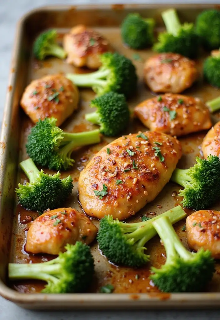 27 Sheet Pan Chicken and Broccoli Recipes That Are Healthy & Easy 22 27 Sheet Pan Chicken and Broccoli Recipes That Are Healthy & Easy - 21. Sesame Ginger Chicken and Broccoli
