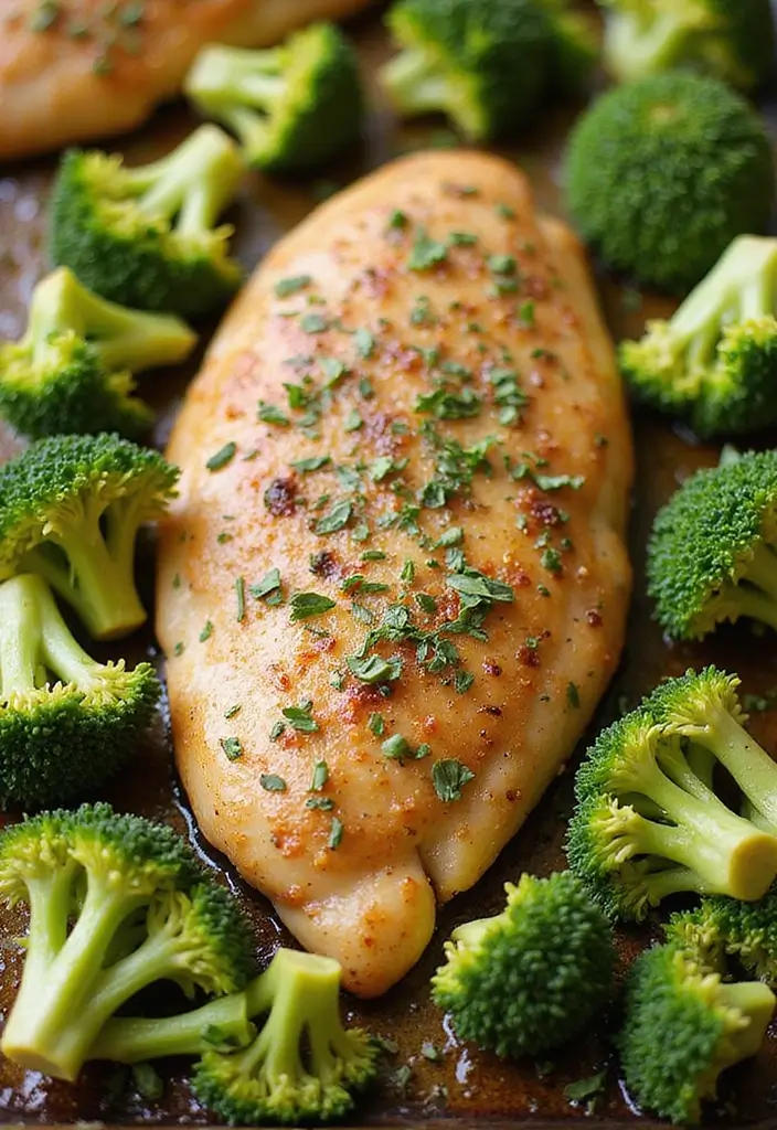 27 Sheet Pan Chicken and Broccoli Recipes That Are Healthy & Easy 7 27 Sheet Pan Chicken and Broccoli Recipes That Are Healthy & Easy - 6. Italian Herb Chicken with Broccoli
