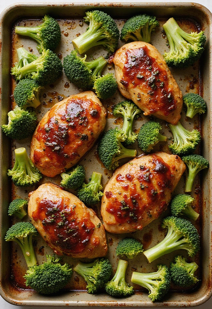 27 Sheet Pan Chicken and Broccoli Recipes That Are Healthy & Easy 10 27 Sheet Pan Chicken and Broccoli Recipes That Are Healthy & Easy - 9. Balsamic Chicken and Broccoli Sheet Pan Dinner