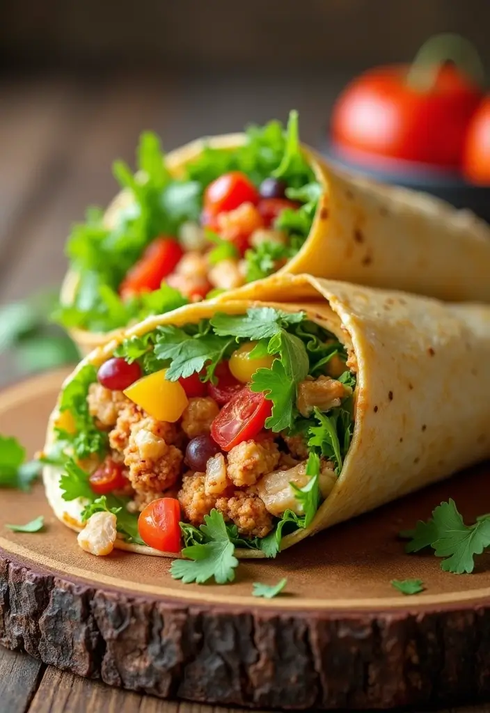 28 Chicken Caesar Salad Wrap Recipes That Are Perfect for Lunch - 11. Southwest Chicken Caesar Wrap