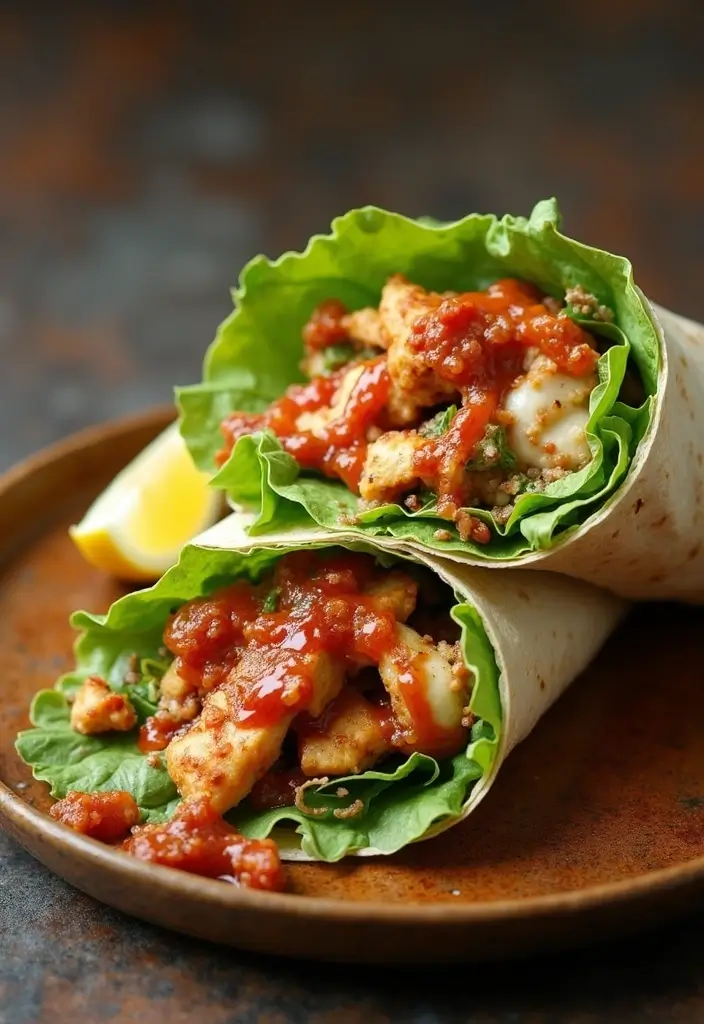 28 Chicken Caesar Salad Wrap Recipes That Are Perfect for Lunch - 23. Smoky Chipotle Chicken Caesar Wrap