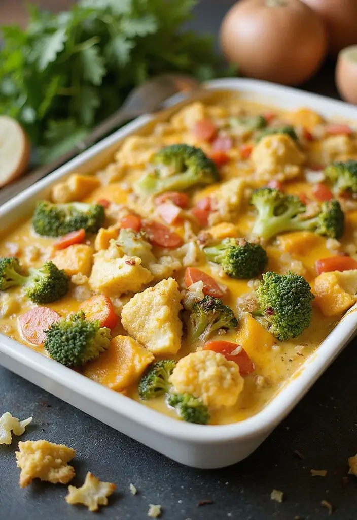 28 Chicken Cheddar Broccoli Casserole Recipes That Feel Cozy 15 28 Chicken Cheddar Broccoli Casserole Recipes That Feel Cozy - 14. Cheesy Chicken Broccoli Casserole with Cauliflower