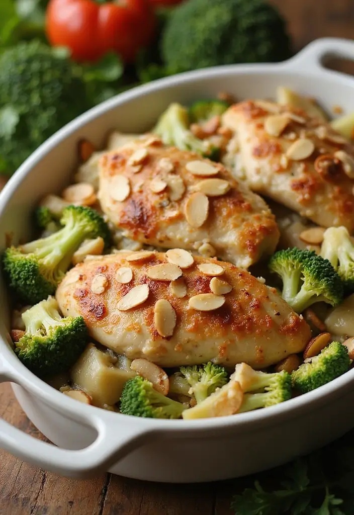 28 Chicken Cheddar Broccoli Casserole Recipes That Feel Cozy 19 28 Chicken Cheddar Broccoli Casserole Recipes That Feel Cozy - 18. Chicken and Broccoli Casserole with Almonds
