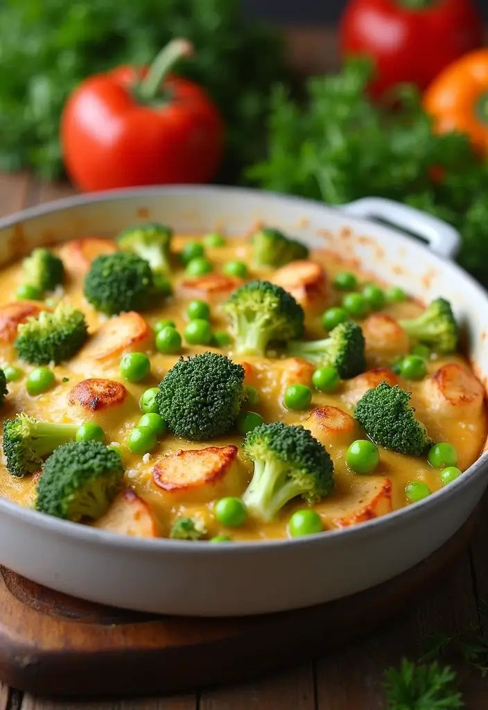 28 Chicken Cheddar Broccoli Casserole Recipes That Feel Cozy 26 28 Chicken Cheddar Broccoli Casserole Recipes That Feel Cozy - 25. Chicken Broccoli Casserole with Peas
