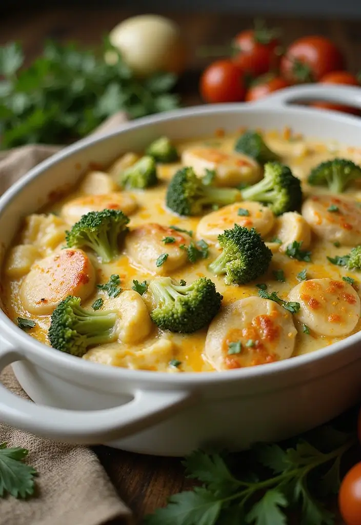 28 Chicken Cheddar Broccoli Casserole Recipes That Feel Cozy 29 28 Chicken Cheddar Broccoli Casserole Recipes That Feel Cozy - 28. Chicken Broccoli and Cheese Casserole with Herbs