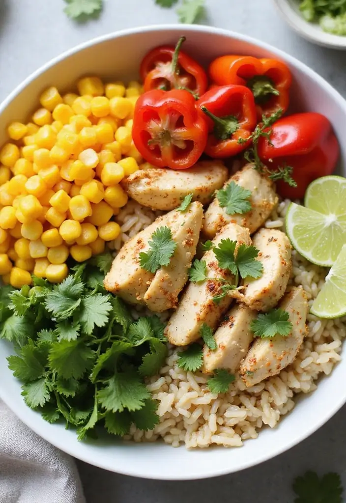 28 Chicken and Rice Bowl Recipes That Are Meal Prep Friendly 13 28 Chicken and Rice Bowl Recipes That Are Meal Prep Friendly - 12. Cilantro Lime Chicken Rice Bowl