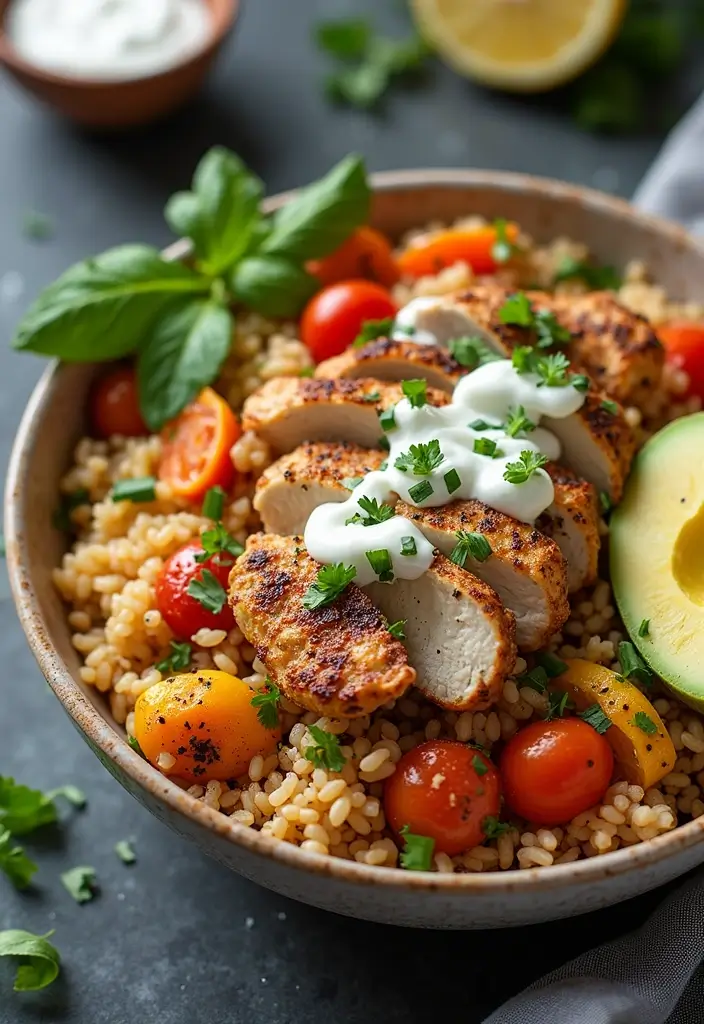28 Chicken and Rice Bowl Recipes That Are Meal Prep Friendly 17 28 Chicken and Rice Bowl Recipes That Are Meal Prep Friendly - 16. Moroccan Chicken Rice Bowl