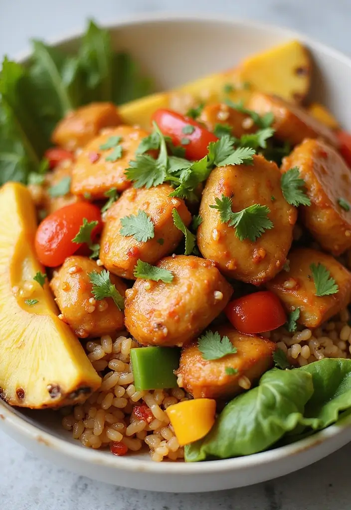 28 Chicken and Rice Bowl Recipes That Are Meal Prep Friendly 19 28 Chicken and Rice Bowl Recipes That Are Meal Prep Friendly - 18. Sweet and Sour Chicken Rice Bowl