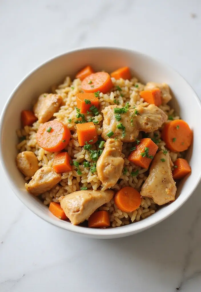 28 Chicken and Rice Bowl Recipes That Are Meal Prep Friendly 28 28 Chicken and Rice Bowl Recipes That Are Meal Prep Friendly - 27. Chicken and Carrot Rice Bowl
