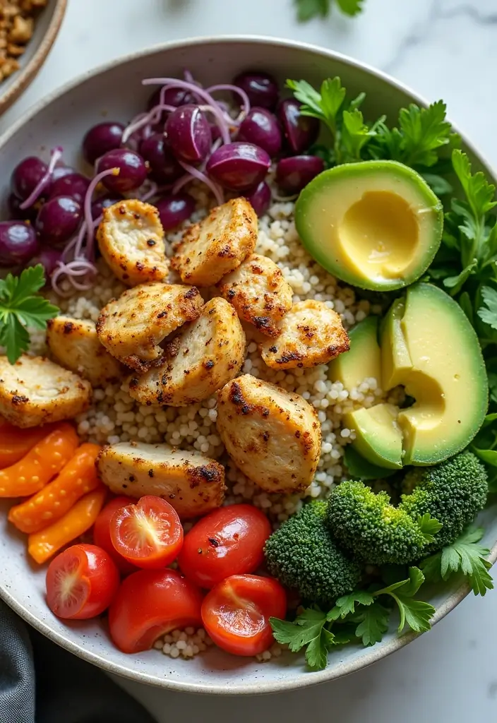 28 Chicken and Rice Bowl Recipes That Are Meal Prep Friendly 29 28 Chicken and Rice Bowl Recipes That Are Meal Prep Friendly - 28. Chicken and Quinoa Rice Bowl