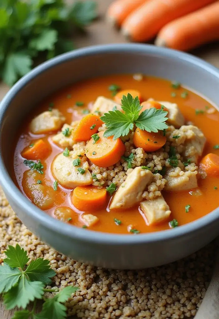 28 Easy Chicken Soup Recipes with 5 Ingredients That Save Time 11 28 Easy Chicken Soup Recipes with 5 Ingredients That Save Time - 10. Chicken and Quinoa Soup