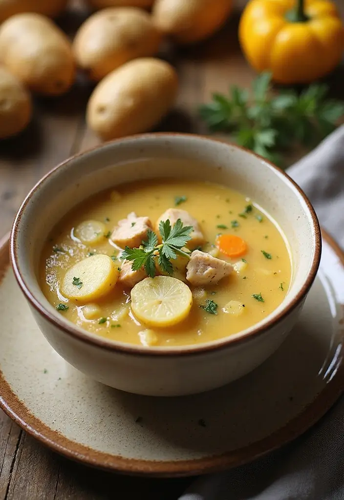 28 Easy Chicken Soup Recipes with 5 Ingredients That Save Time 12 28 Easy Chicken Soup Recipes with 5 Ingredients That Save Time - 11. Chicken and Potato Soup