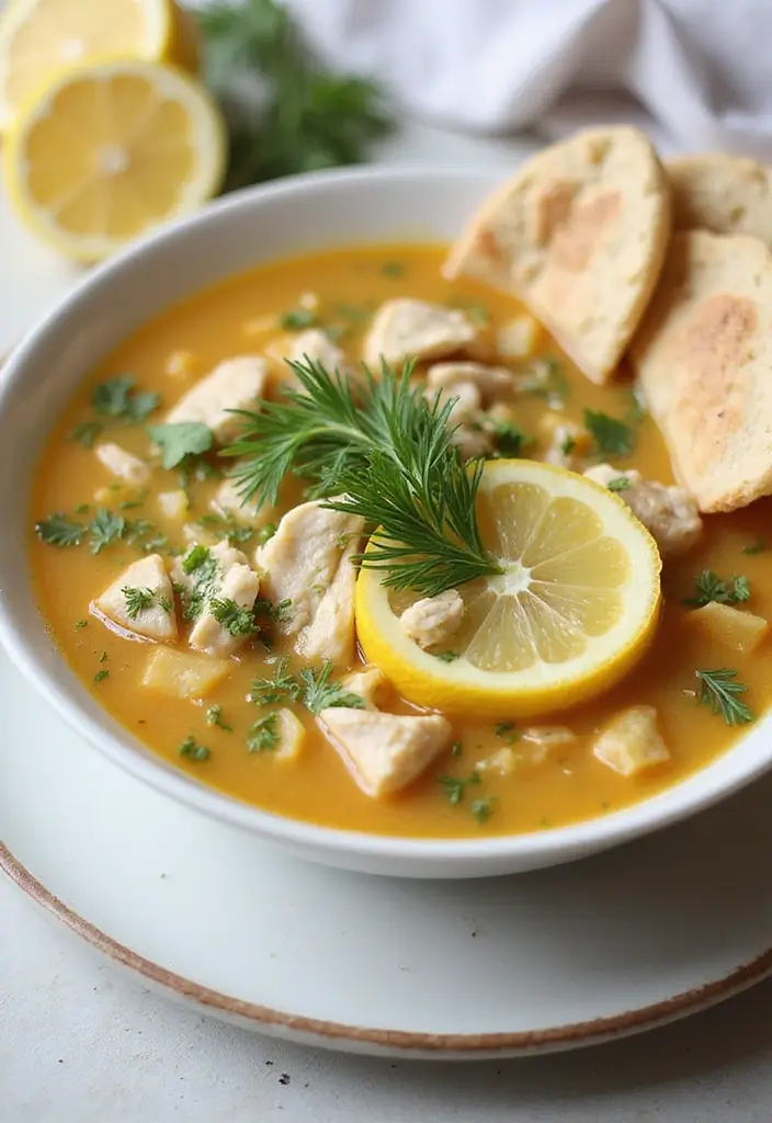 28 Easy Chicken Soup Recipes with 5 Ingredients That Save Time 15 28 Easy Chicken Soup Recipes with 5 Ingredients That Save Time - 14. Greek Lemon Chicken Soup