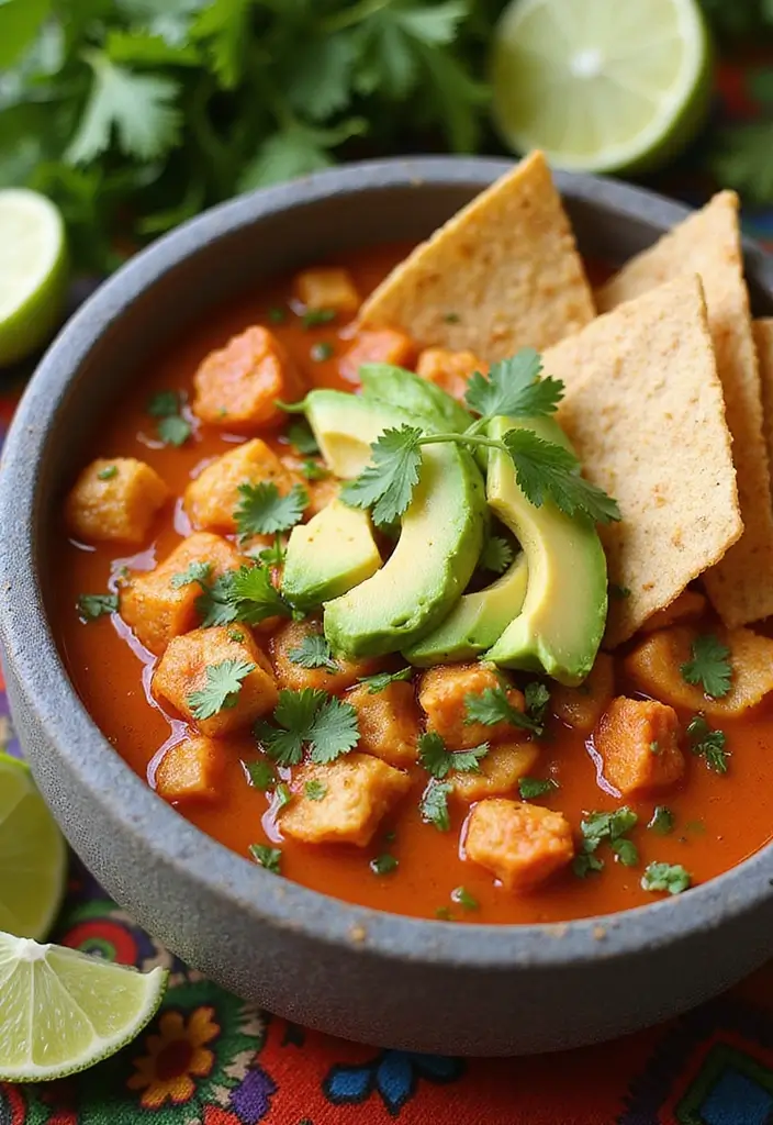28 Easy Chicken Soup Recipes with 5 Ingredients That Save Time 3 28 Easy Chicken Soup Recipes with 5 Ingredients That Save Time - 2. Spicy Chicken Tortilla Soup
