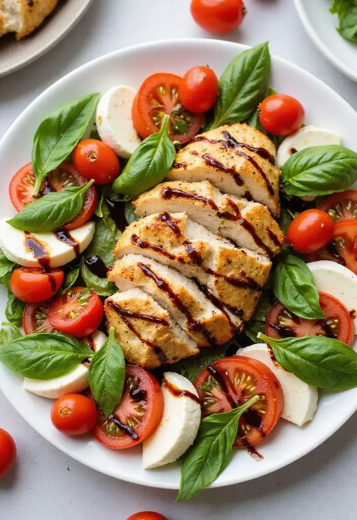 28 Healthy Canned Chicken Recipes That Are Easy & Protein-Rich 20 28 Healthy Canned Chicken Recipes That Are Easy & Protein-Rich - 19. Chicken Caprese Salad