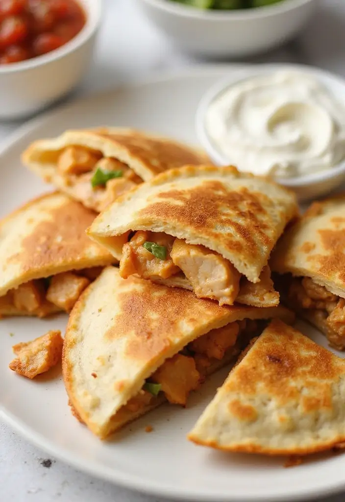 28 Healthy Canned Chicken Recipes That Are Easy & Protein-Rich 10 28 Healthy Canned Chicken Recipes That Are Easy & Protein-Rich - 9. Chicken Quesadillas