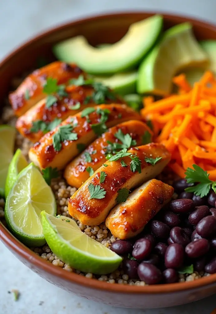 28 Honey Chipotle Chicken Crispers That Bring Sweet Heat 10 28 Honey Chipotle Chicken Crispers That Bring Sweet Heat - 9. Honey Chipotle Chicken & Quinoa Bowl