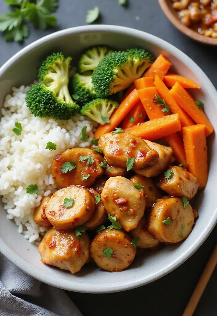28 Honey Garlic Chicken Instant Pot Recipes That Cook Fast 11 28 Honey Garlic Chicken Instant Pot Recipes That Cook Fast - 10. Honey Garlic Chicken Bowls