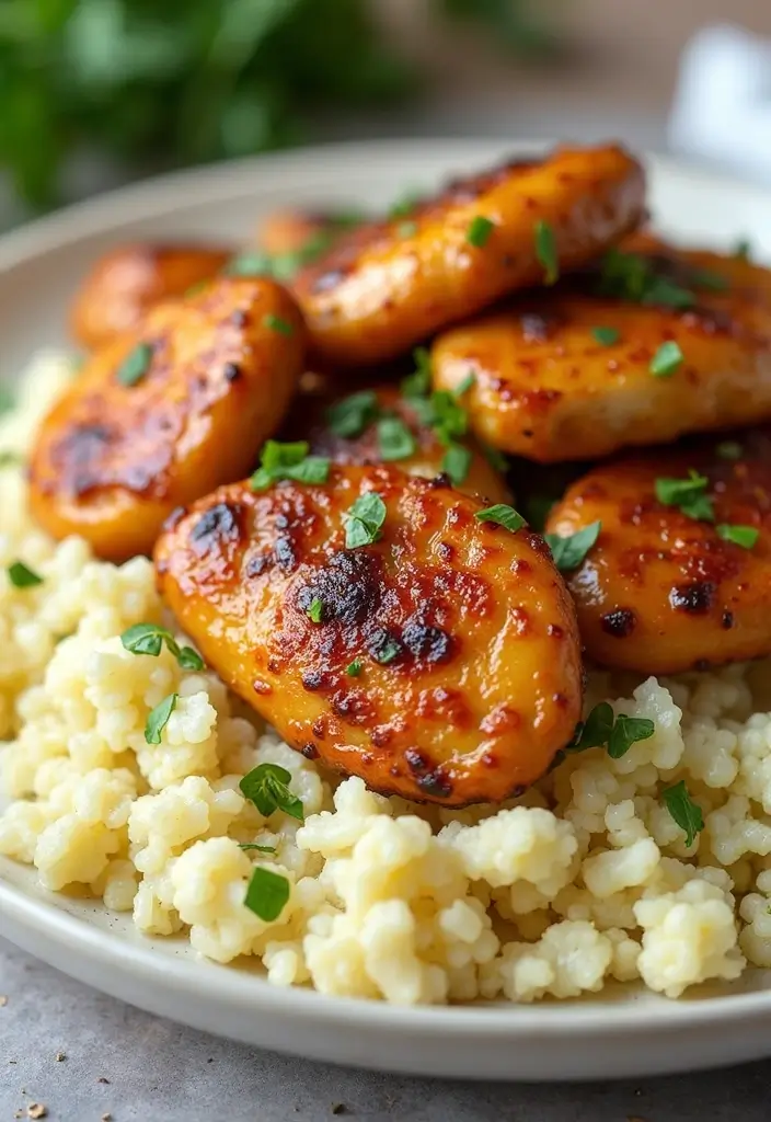 28 Honey Garlic Chicken Instant Pot Recipes That Cook Fast 15 28 Honey Garlic Chicken Instant Pot Recipes That Cook Fast - 14. Honey Garlic Chicken and Cauliflower Rice