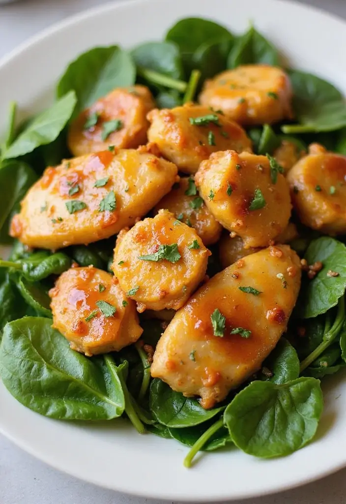 28 Honey Garlic Chicken Instant Pot Recipes That Cook Fast 20 28 Honey Garlic Chicken Instant Pot Recipes That Cook Fast - 19. Honey Garlic Chicken with Spinach