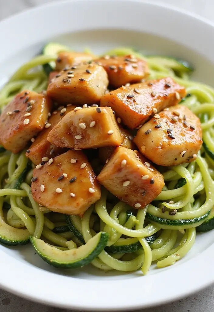 28 Honey Garlic Chicken Instant Pot Recipes That Cook Fast 22 28 Honey Garlic Chicken Instant Pot Recipes That Cook Fast - 21. Honey Garlic Chicken with Zucchini Noodles
