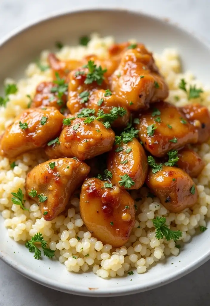 28 Honey Garlic Chicken Instant Pot Recipes That Cook Fast 28 28 Honey Garlic Chicken Instant Pot Recipes That Cook Fast - 27. Honey Garlic Chicken with Couscous