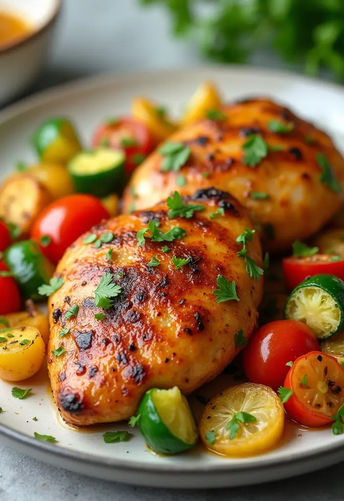 28 Honey Garlic Chicken Instant Pot Recipes That Cook Fast 29 28 Honey Garlic Chicken Instant Pot Recipes That Cook Fast - 28. Honey Garlic Chicken with Mediterranean Vegetables