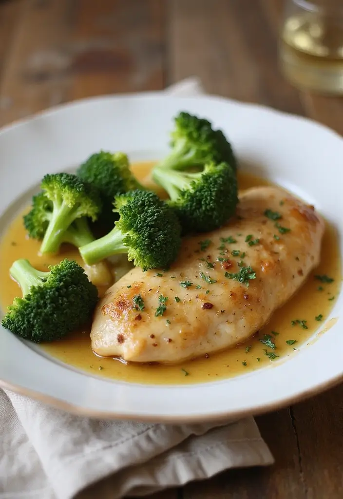 28 Sautéed Chicken Breast Recipes That Are Simple and Savory 19 28 Sautéed Chicken Breast Recipes That Are Simple and Savory - 18. Garlic Butter Chicken and Broccoli